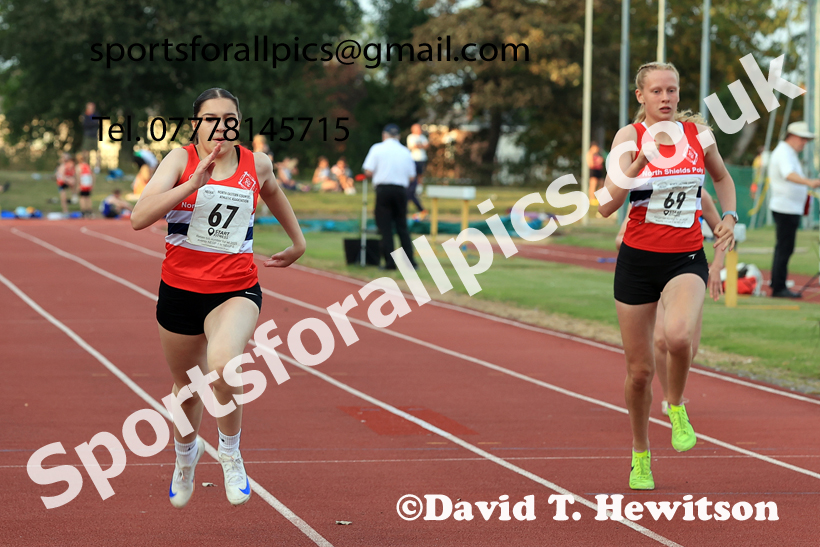 200 metres, 2025 NEGP No 6 Monkton, Wednesday, August 13th.  Photo: David T. Hewitson/Sports for All Pics